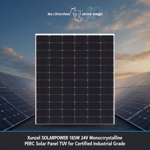 Panneau solaire monocristallin PERC Xunzel SOLARPOWER 185W 24V certifié TUV pour usage industriel - Product Image 3