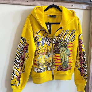 Sudadera con Capucha Personalizada con Envío Gratuito, 100% Algodón, Sudadera Gruesa de Estilo Urbano con Cierre, Impresión DTG, Sudadera de Felpa Francesa de 500 g/m² - Product Image 1