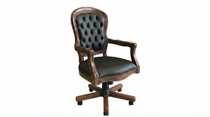 Venta Especial: Conjunto de Muebles de Oficina Ejecutivos Lükens Clásicos en Madera y Cuero Sintético para Venta al Por Mayor - Product Image 3