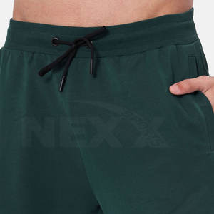 กางเกงวิ่งขาสั้นสำหรับผู้ชายกางเกงวิ่งจ๊อกกิ้งลำลองสีพื้นเอวกลางระบายอากาศได้ดี - Product Image 6