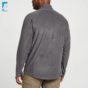 2024 hommes XL taille haute qualité écologique décontracté polaire veste Logo personnalisé impression col montant fermeture éclair fini populaire - Product Image 2