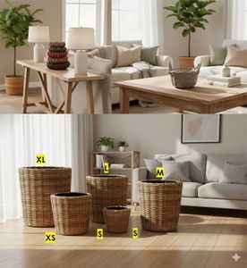 งานฝีมือตะกร้าหวายคอลเลคชั่น FLO - Product Image 5