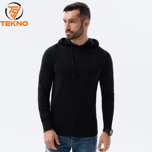 เสื้อฮู้ดแขนยาวลำลองสำหรับผู้ชาย, เสื้อแนวสตรีทแฟชั่นฤดูหนาวเสื้อสเวตเชิ้ตพิมพ์ลายหน้าจอสีพื้นดีไซน์ฮิปฮอปปักลาย - Product Image 1