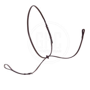 Martingale d'équitation en cuir léger avec détection d'aiguille, conception de haute qualité pour un confort maximal du cavalier, contrôle du cheval - Product Image 1