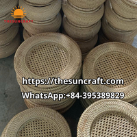 Rotin Chargeur Assiettes Décorations De Table Pour Le Dîner De Mariage Fête De Noël Anniversaire Vacances Événement Vietnam Fournitures