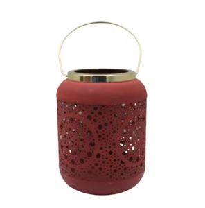 Meilleure vente Accueil décoratif vert clair Meena finition fer verre suspendu lanterne bougeoir décoration de la maison disponible - Product Image 3