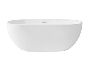 Baignoire ovale autoportante modèle FW-7700-60 en acrylique, garantie 2 ans, pour appartement - Product Image 4