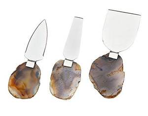 Handmade Steel Cheese & Butter Spreader Set Stainless Steel <b>Blades</b> with Agate Handle for Hotels & Restaurant Kitchen - Product Image 6
