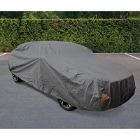 Housse de voiture imperméable Lupex Shop, sur mesure pour berlines, taille XXL 570 cm, Grigio/Arsenzo, tissu PEVA, doublure en polaire