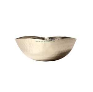 Meilleure qualité bol de fruits en métal exclusif Design moderne indien métal Arts vente d'usine occasion de mariage décorer plat de table - Product Image 1