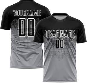 ชุดเครื่องแบบเล่นฟุตบอลแบบแห้งเร็วชุดเสื้อเจอร์ซีย์ฟุตบอลและกางเกงขาสั้นสำหรับทีมกีฬาสโมสรของชายหนุ่มออกแบบได้ตามต้องการ - Product Image 6