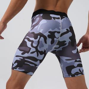 Pantalones cortos de fitness con logotipo personalizado de secado rápido para gimnasio, trotar, mallas de culturismo, capa Base de entrenamiento, pantalones cortos de compresión para hombres, envío DDP - Product Image 3