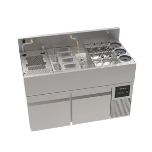Krowne MW48R 48\" MoveWell Adaptive Bin Station Commercial <b>Kitchen</b> Refrigeration <b>Equipment</b> with Refrigerated Base - Product Image 1
