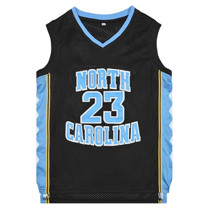 Chemise de basket-ball unisexe classique maillot brodé pour hommes pour les fans taille plus respirant imprimé Design #23 maillot de basket-ball - Product Image 1