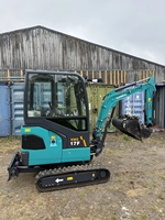Mini-excavatrice sur chenilles TOP SELLING SWE 17F bleue avec cabine et godet hydraulique