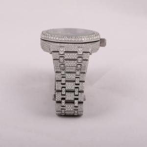 นาฬิกาเพชร VVS Moissanite ใหม่นาฬิกากลไกอัตโนมัติสุดหรูแนวฮิปฮอปสุดคลาสสิกสำหรับผู้ชายจากผู้ผลิตอินเดีย - Product Image 4