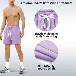 Custom Fit Street Grace Mens Sweat Shorts Breathable Cotton OEM Manufacturer Summer Gymwear <b>Drawstring</b> Closure Casual Logo - Product Image 4