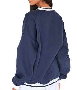 Sudadera de calidad Premium cuello redondo ajuste holgado secado rápido antiarrugas transpirable comodidad estilo Streetwear Activewear todo el día - Product Image 2