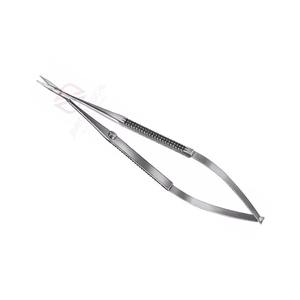 Tijeras Manuales de Acero Inoxidable para Microcirugía Ocular |   Instrumento Quirúrgico de Precisión con Hoja Recta y Mango Impreso, Certificado CE - Product Image 1