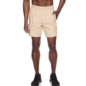 Pantalones cortos de secado rápido para hombre, ligeros, transpirables, para entrenamiento en el gimnasio y entrenamiento al aire libre, con bolsillo con cremallera - Product Image 1