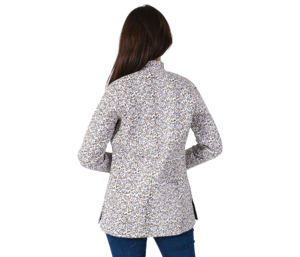 Chaqueta acolchada con estampado de bloques a mano de algodón, nueva moda para mujer, chaqueta de manga larga con cierre de botones estampados de algodón para Otoño e Invierno - Product Image 5