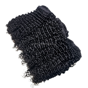 Paquetes de Cabello Rizado Kinky con Doble Trama, Cabello Humano Virgen Remy 100% Natural Original al por Mayor con Cutícula Alineada - Product Image 4