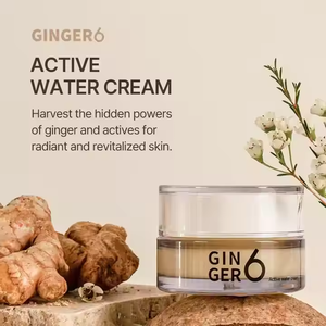ครีมน้ำแอคทีฟวีแกน GINGER6 50มล. ครีมบำรุงผิวหน้าต่อต้านริ้วรอยเกาหลี76% สารสกัดจากขิง10ชนิดกรดไฮยาลูโรนิกเปปไทด์" - Product Image 2