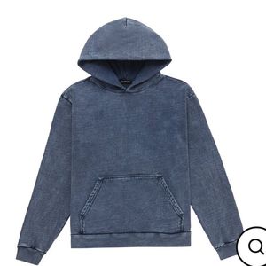 Sweat à capuche en coton surdimensionné pour hommes, manches longues personnalisées, lavé à l'acide, qualité supérieure, sweat à capuche lourd et lavé à l'acide pour hommes et femmes - Product Image 6