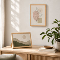 Cadre photo A4 en bois avec impression UV pour mur, personnalisable, en verre, décoration intérieure, durable, léger, cadre photo personnalisé pour table