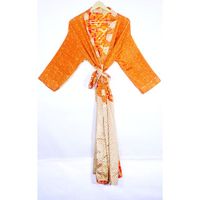 Großhandel und Herstellung Niedriger Preis Seide Kimono Bade bekleidung Nachtwäsche Geschenk für Muttertag Brautjungfer Roben Free Size Silk Kimono