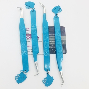 Pinzas para Pestañas Hello Kitty de Moda, Pinzas de Mariposa de Acero Inoxidable, Pinzas para Pestañas de Visón Rosa Kitty, Sostenibles - Product Image 4