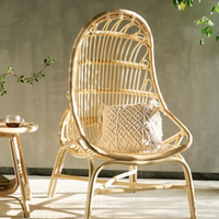 Vietnamesisches Handgefertigtes Modernes Umweltfreundliches Rattan-Tisch-und-Stuhl-Set für Innen- und Außenbereich mit Natürlicher Korbgeflecht-Ästhetik