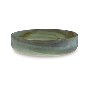 Bol décoratif artistique en résine avec finition lisse brillante, design moderne et artisanal pour les collations aux fruits, les salades ou la décoration. - Product Image 4