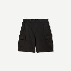 Wholesale Personnalisé Baggy Hommes Jeans Shorts Vintage Splicing Délavé Streetwear Cropped Oversize Distressed Denim Shorts pour Hommes - Product Image 1