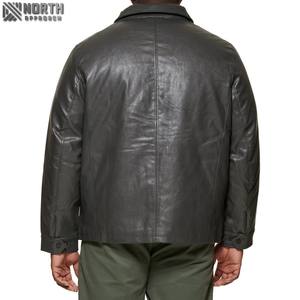 Haute qualité hommes Slim Fit peau de mouton veste en cuir nouvelle mode High Street Style pour motos motards veste en cuir véritable - Product Image 6