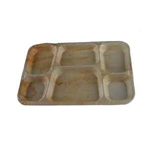 Plato de cena biodegradable respetuoso con el medio ambiente, vajilla de hoja de palma, platos en porciones disponibles a precio mayorista - Product Image 4