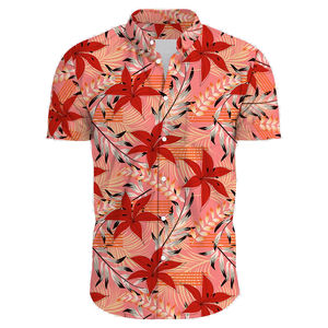 Chemise hawaïenne ajustable pour homme, confortable, respirante, avec logo personnalisé, facile à laver, anti-froissement, prix raisonnable - Product Image 5