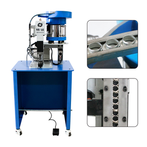 Macchina semiautomatica a occhielli nuova condizione con alimentatore a vibrazione per telone in <span class=keywords><strong>cartone</strong></span> tessuto tessile - Product Image 2