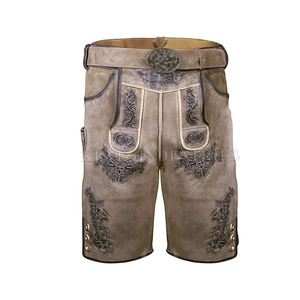 Venta en línea Pantalones cortos de último diseño Venta al por mayor Pantalones cortos de cuero bávaro de estilo único 2024 Pantalones cortos bávaros ligeros - Product Image 1