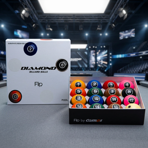 Bolas de Billar Diamond - Set de TV con Pantalla de 57.15mm para Pool Flip |   Edición de Partido de TV |   Hecho en Corea |   Resina Fenólica - Product Image 1