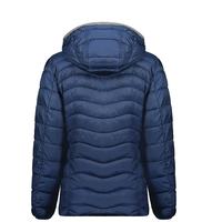 Veste matelassée en toile tricotée pour femme, coupe ajustée, style streetwear, avec logo personnalisé, pour l'hiver et les activités de plein air