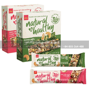 Venta al por mayor 25g arándanos anacardos con sabor nutricional oblea de azúcar duro dulce caja de sabor Natural saludable juego pastel Bar Vietnam - Product Image 5