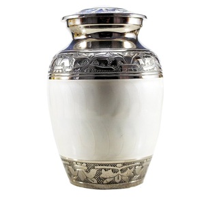 Urnas de Cremación para Adultos, Diseño Clásico en Blanco y Negro, Estilo Americano, Latón de Alta Calidad, Ecológicas, Hechas a Mano, Artículos Funerarios - Product Image 2