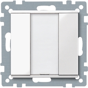 Interruttori a Muro SCHNEIDER ELECTRIC Serie M MTN617119 Pulsante 1-Modulo Plus Bianco Lucido - Product Image 1