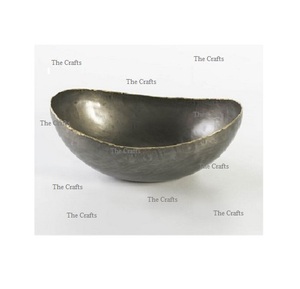 Juego de cuencos de frutas de aluminio de diseño clásico de 2 cuencos de ensalada de chocolates de diferentes tamaños para uso en bodas y fiestas - Product Image 5