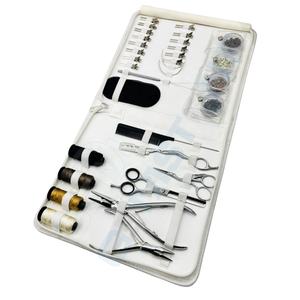 ชุดอุปกรณ์ต่อผมมืออาชีพ – คีมร้อยไมโครบีด ด้ายเย็บ ลูกปัด และคลิปหนีบผม ชุดเครื่องมือครบชุด - Product Image 1