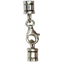 Tubes d'extrémité en argent sterling avec Fishook Fabricant et fournisseur de fermoirs en argent Résultats en argent sterling au meilleur prix