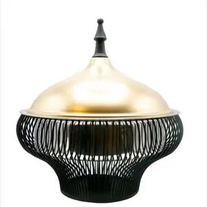 Réchauffeur de nourriture décoratif de couvercle fait main poli brillant de pot arabe de haute qualité - Product Image 6