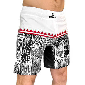 Shorts MMA professionnels les plus vendus, design personnalisé, taille élastique, tenue de combat décontractée, motif uni - Product Image 2