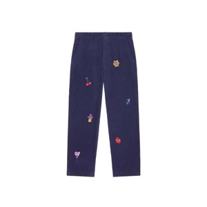 Mens Và Womens Thêu Vá Vải To Sợi Quần Phong Cách Vải To Sợi Quần Với Thêu Độc Đáo Và Chắp Vá - Product Image 1